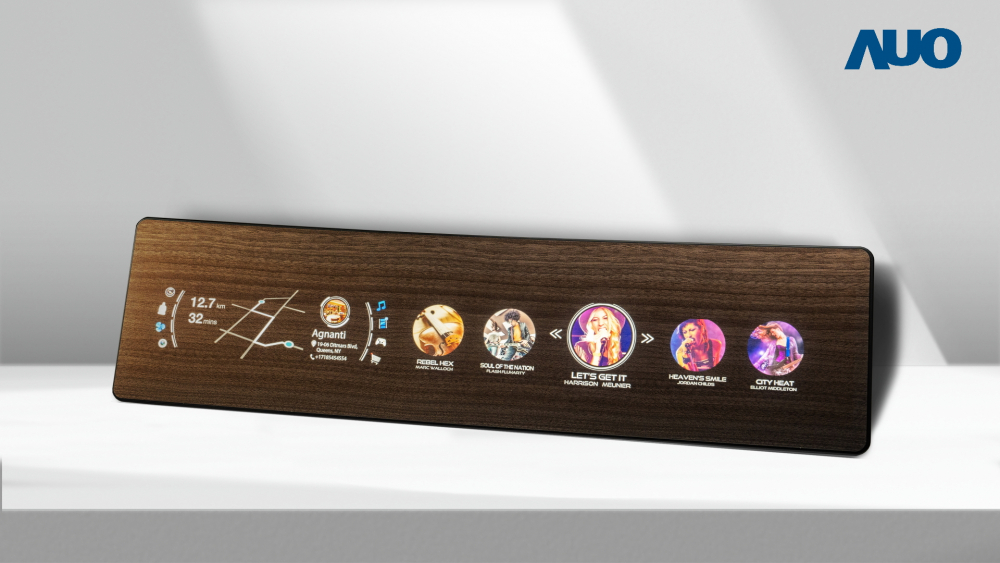 大发平台研发全球最高穿透度达80%的AmLED木纹显示器，可于使用时呈现高亮度、清晰可见的信息，并在不使用时回归为单纯的饰板，节能兼具美观