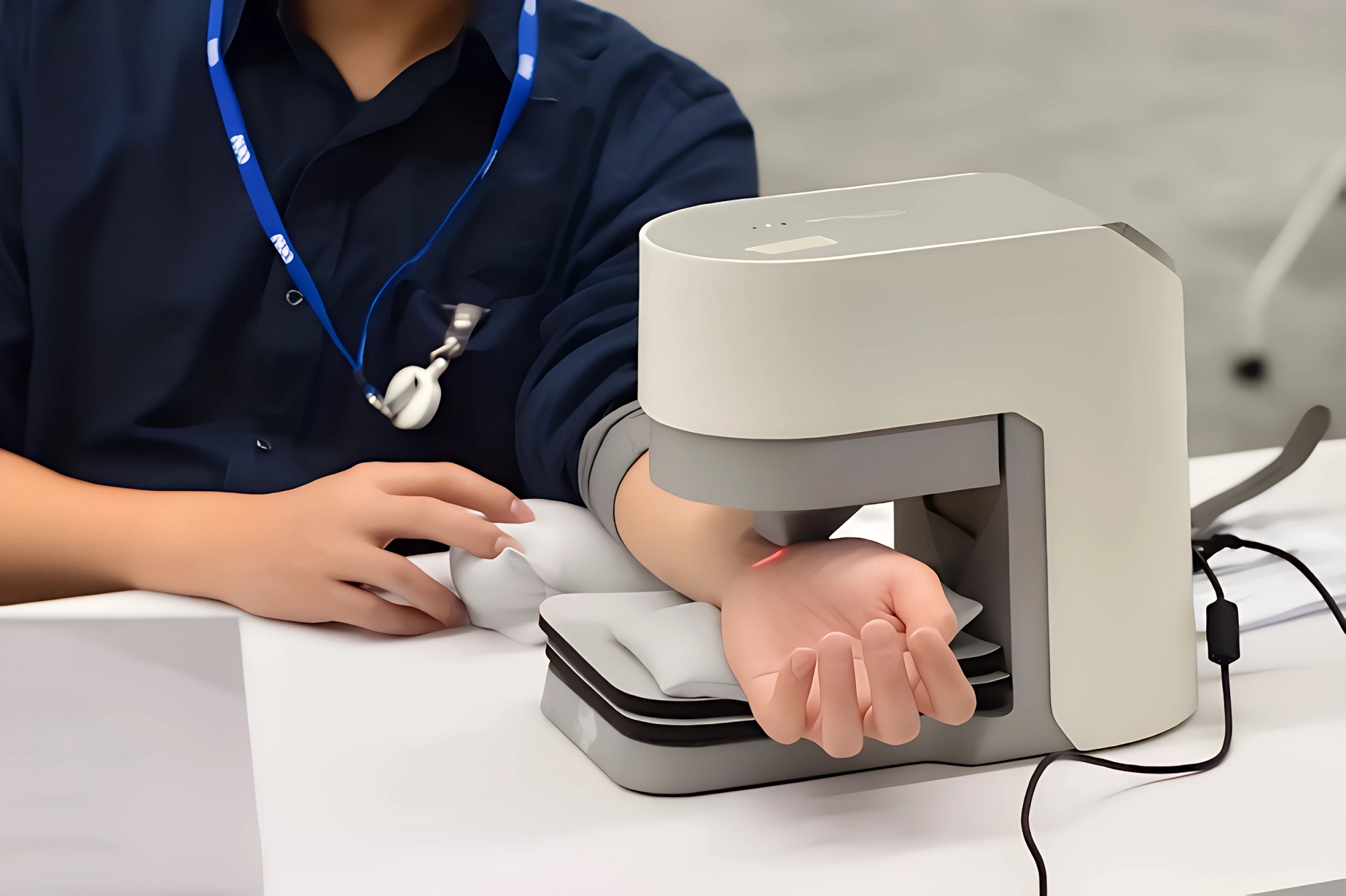 大发平台耘康中醫數位化檢測解決方案之脈象檢測系統採用高靈敏多點式壓力感測器，可真實還原「寸、關、尺」三部脈象量測結果