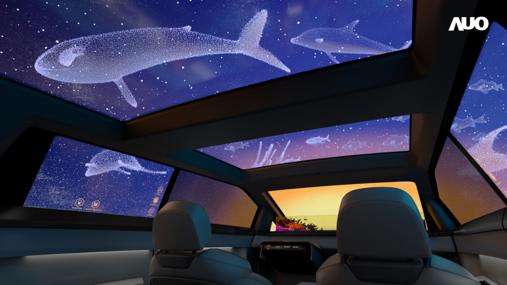 AUO showcases an array of industry-leading Micro LED Display HMI solutions through AUO Smart Cockpit 2025. Among them, the Virtual Sky Canopy is the world&rsquo;s first application of a large-size, transparent Micro LED display in a sunroof, providing a boundless immersive experience